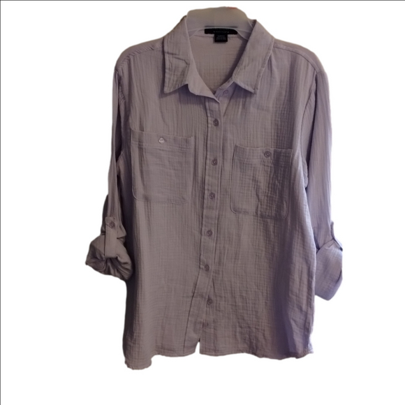 Social Standard Tops - Social standard top with cuffed sleeves